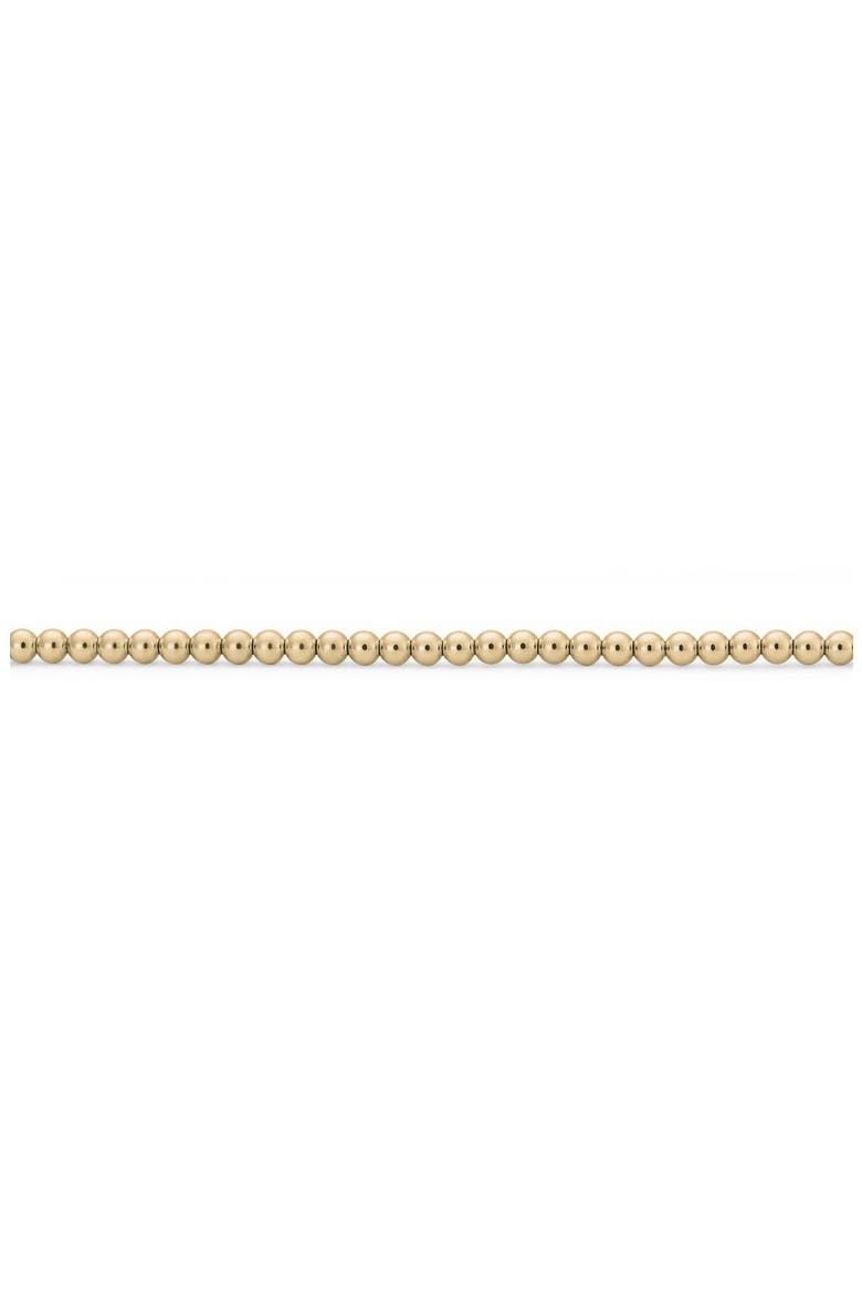 Men's 15G Polished 18K Gold Beaded Bracelet, Alternate, color, YELLOW GOLD