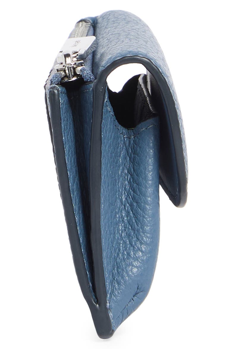 small flap card wallet, Alternate, color, BLUESTONE
