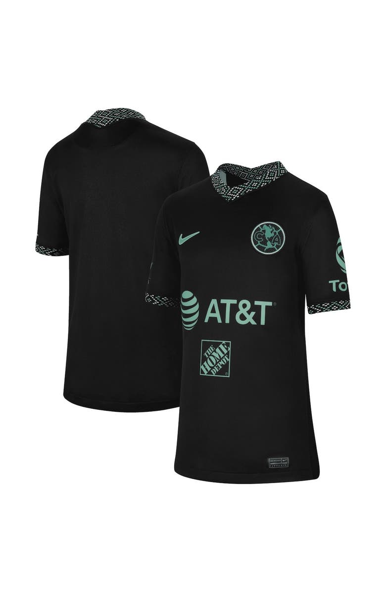 Nike Youth Nike Black Club America 2021/22 Third Replica Jersey, Main, color,