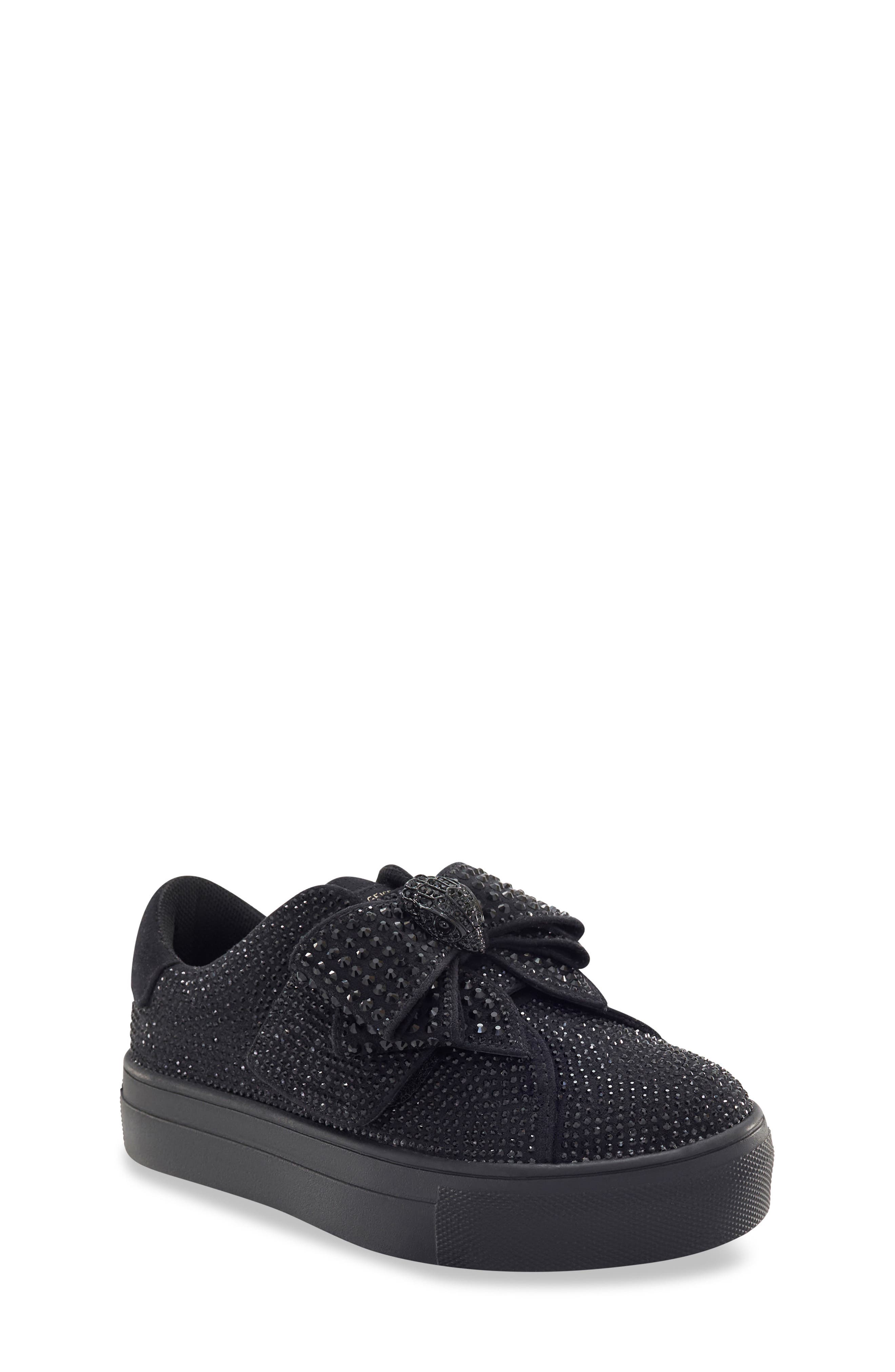 Kurt Geiger London Kids' Mini Laney Bow Sneaker, Main, color, Black