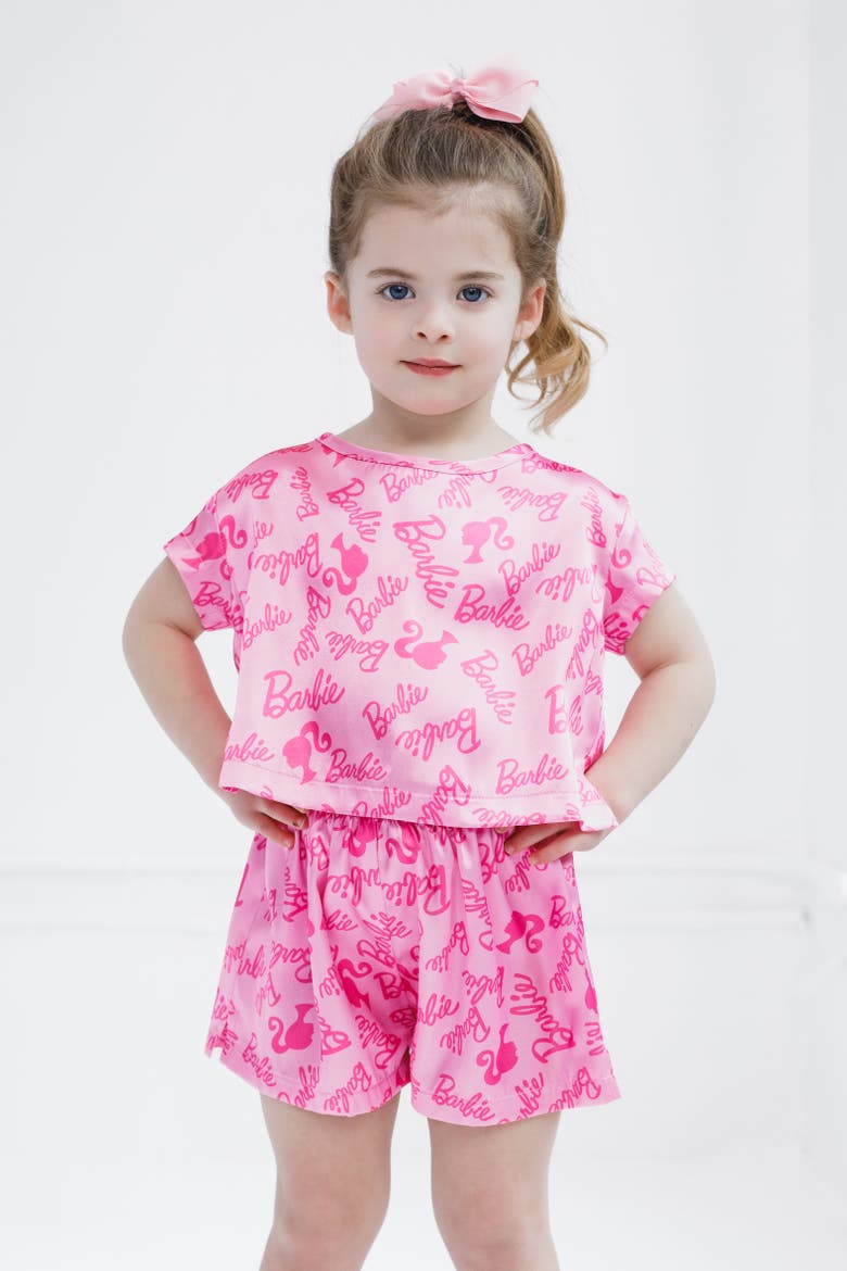2-Piece Pajama Shorts Set, Alternate, color, Light Pink Print