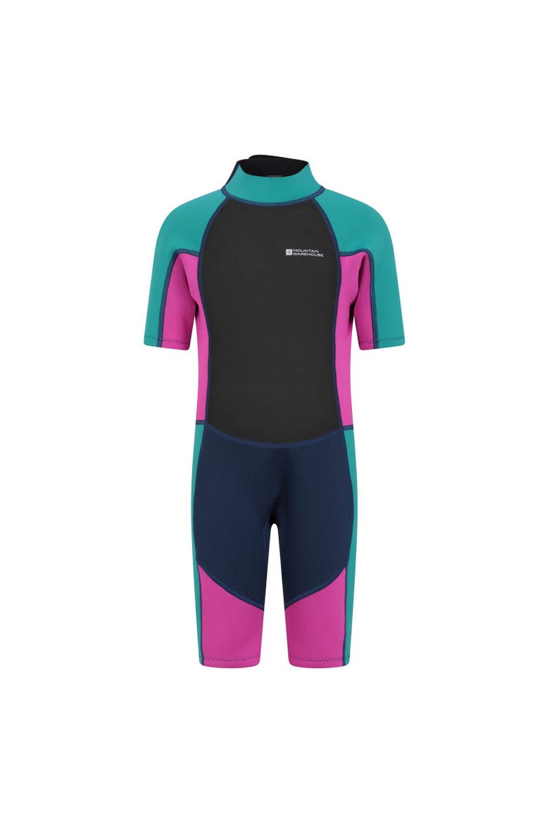 Childrens/Kids Contrast Panel Wetsuit, Main, color, Grape