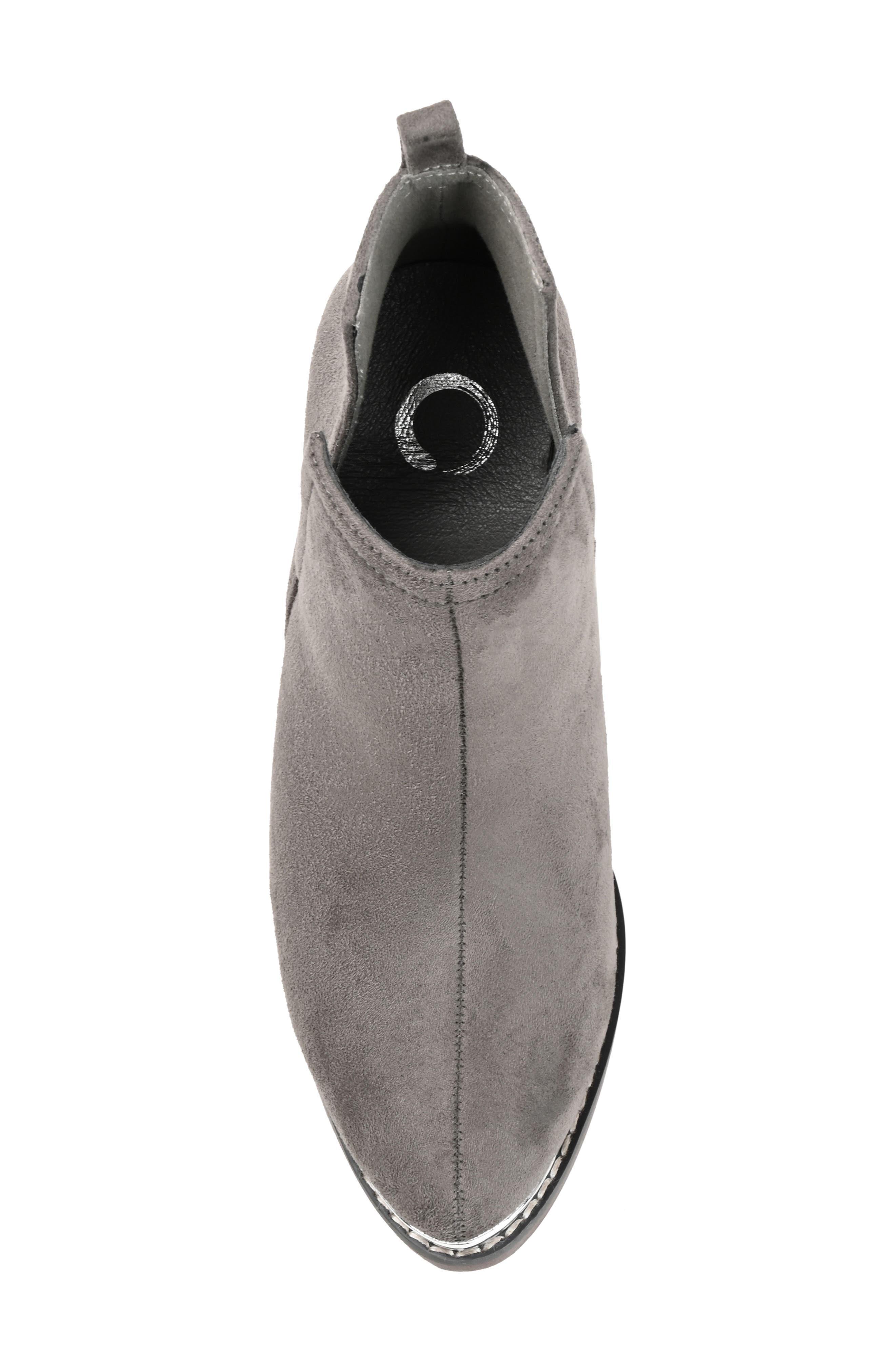 Issla Metal Trim Bootie, Alternate, color, GREY