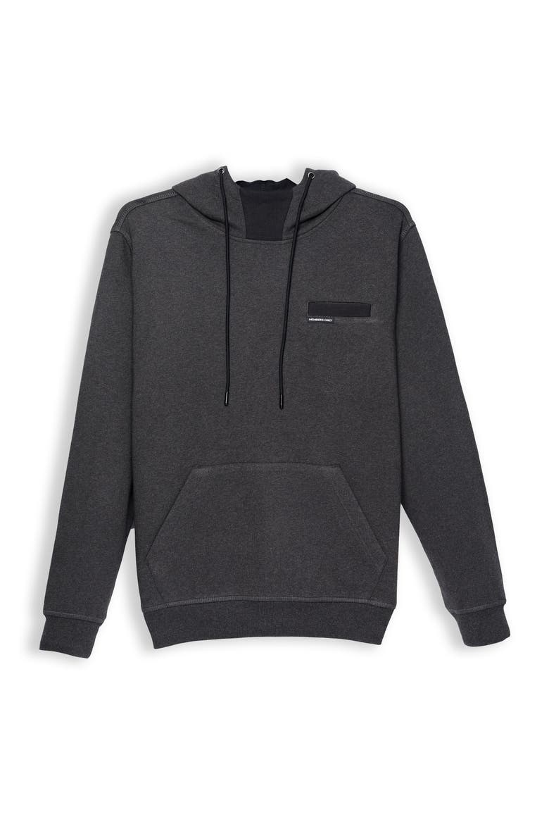Jayden Colorblock Hooded Sweatshirt, Alternate, color, Charcoal