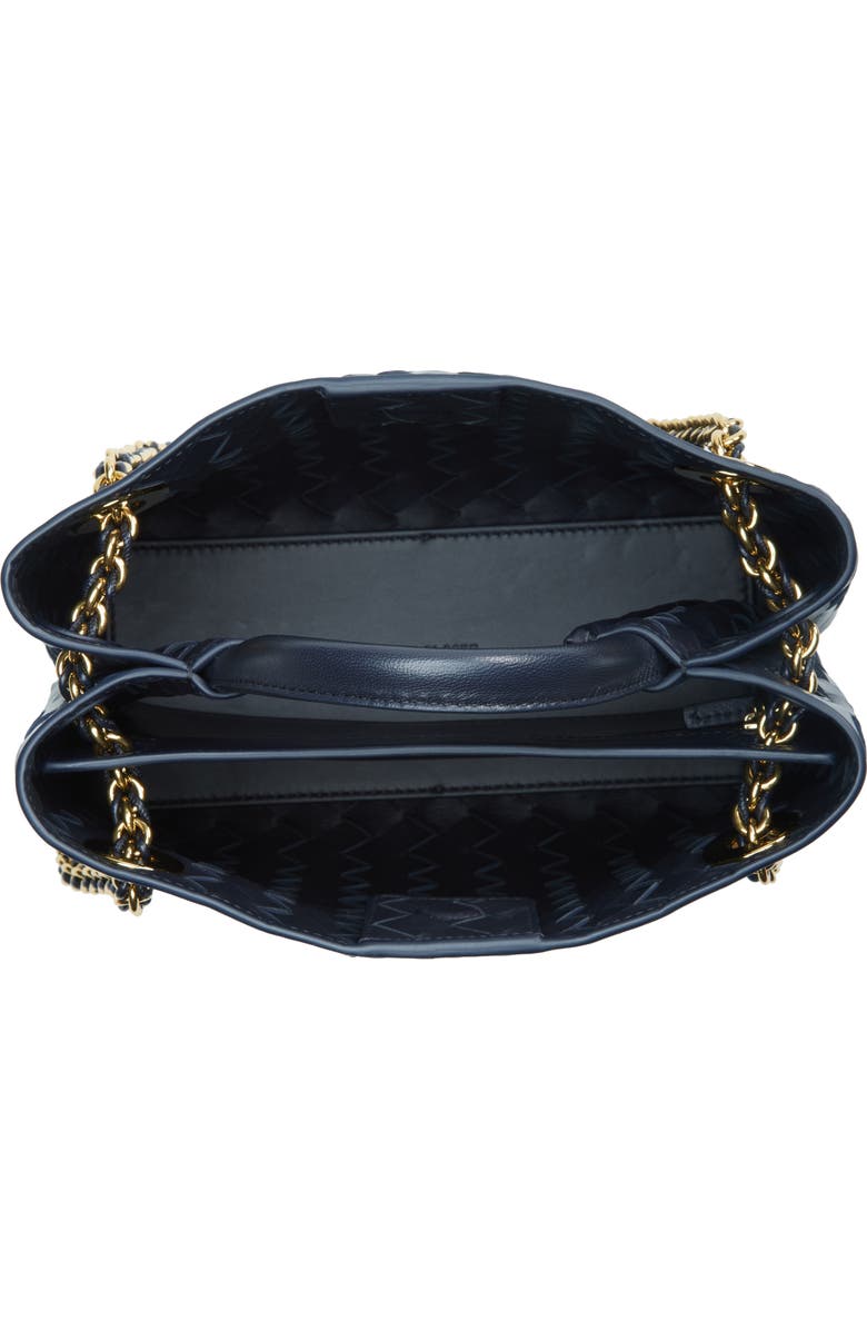 Bottega Veneta Small Andiamo Chain Leather Shoulder Bag, Alternate, color, 4184 Nocturnal-Muse Brass