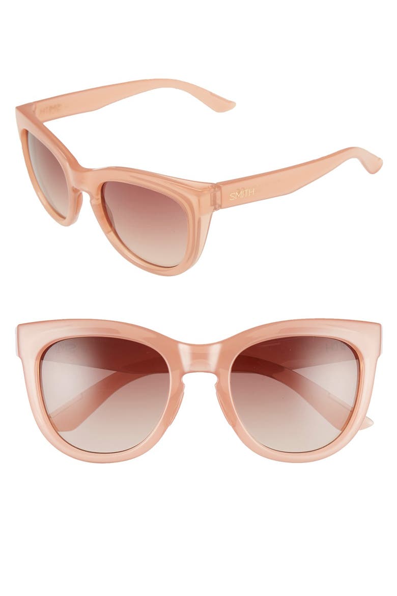'Sidney' 52mm Sunglasses, Main, color, BLUSH/ SIENNA GRADIENT