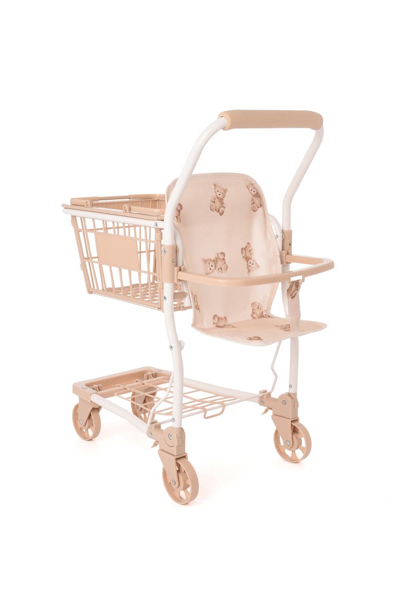 Roma Prams Teddy Shopping Trolley,  Push Cart, Roleplay Toy, Kids 3+, Alternate, color, Beige