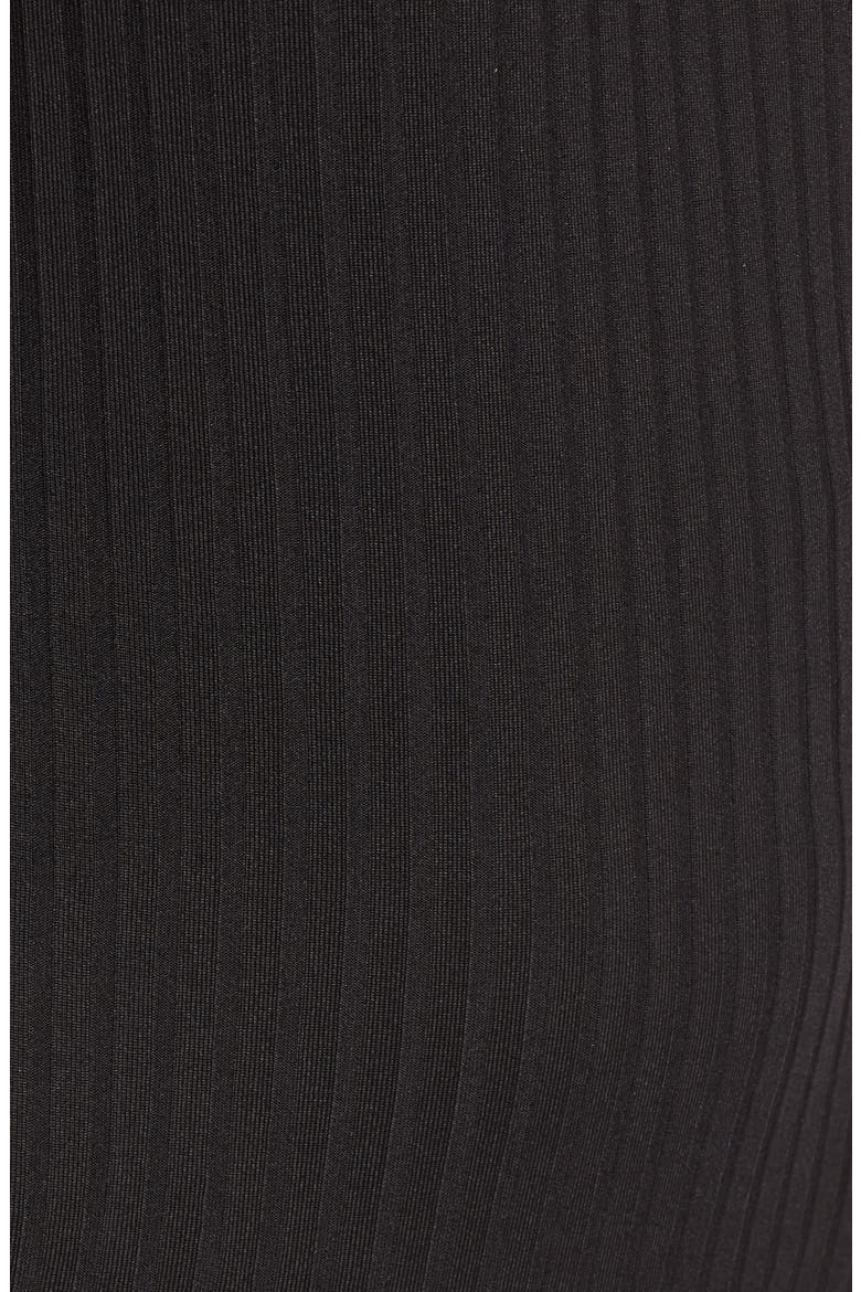 Rib Choker Bodysuit, Alternate, color, BLACK