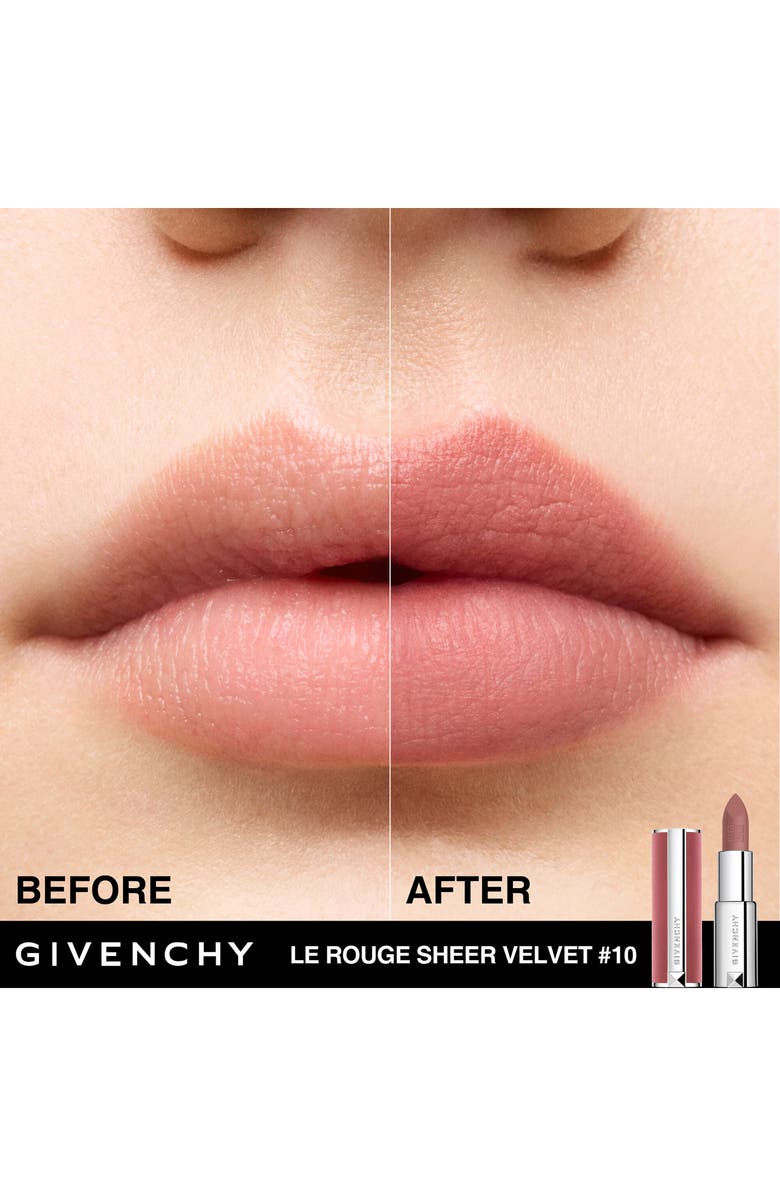 Givenchy Le Rouge Sheer Velvet Matte Lipstick, Alternate, color, N10