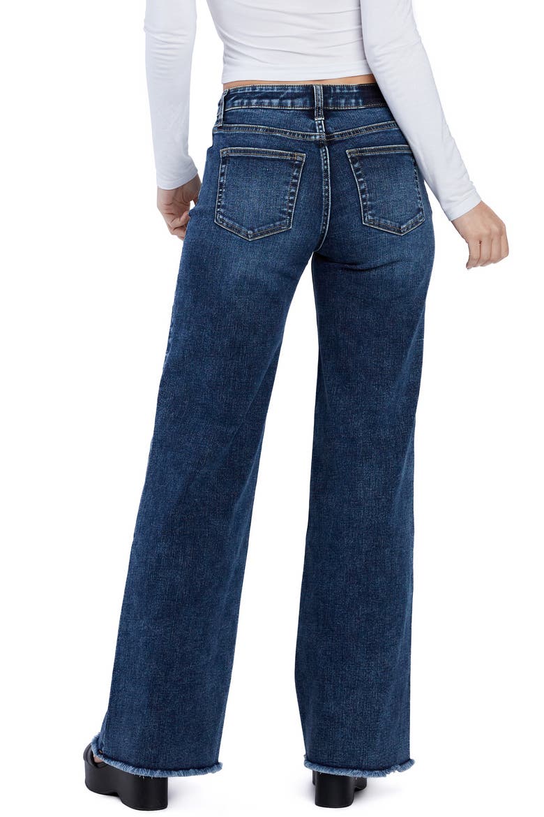 Drawstring Wide Leg Jeans, Alternate, color, BOHO BLUE