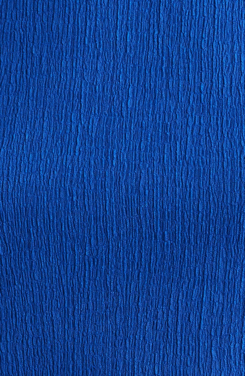 AK ANNE KLEIN Tulip Sleeve Pebble Knit Top, Alternate, color, Santorini Blue