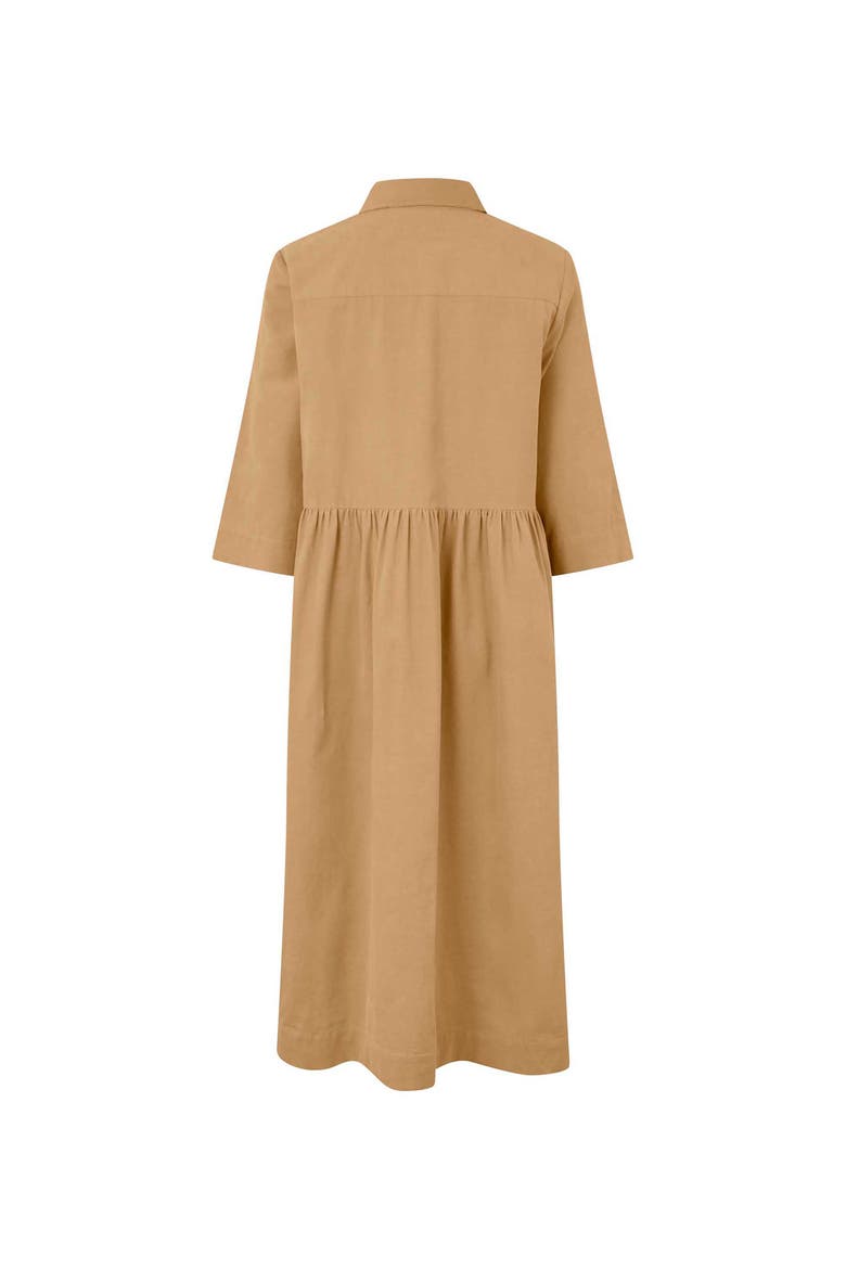 MaNynisla 3/4 Sleeve Midi Dress, Alternate, color, Travertine
