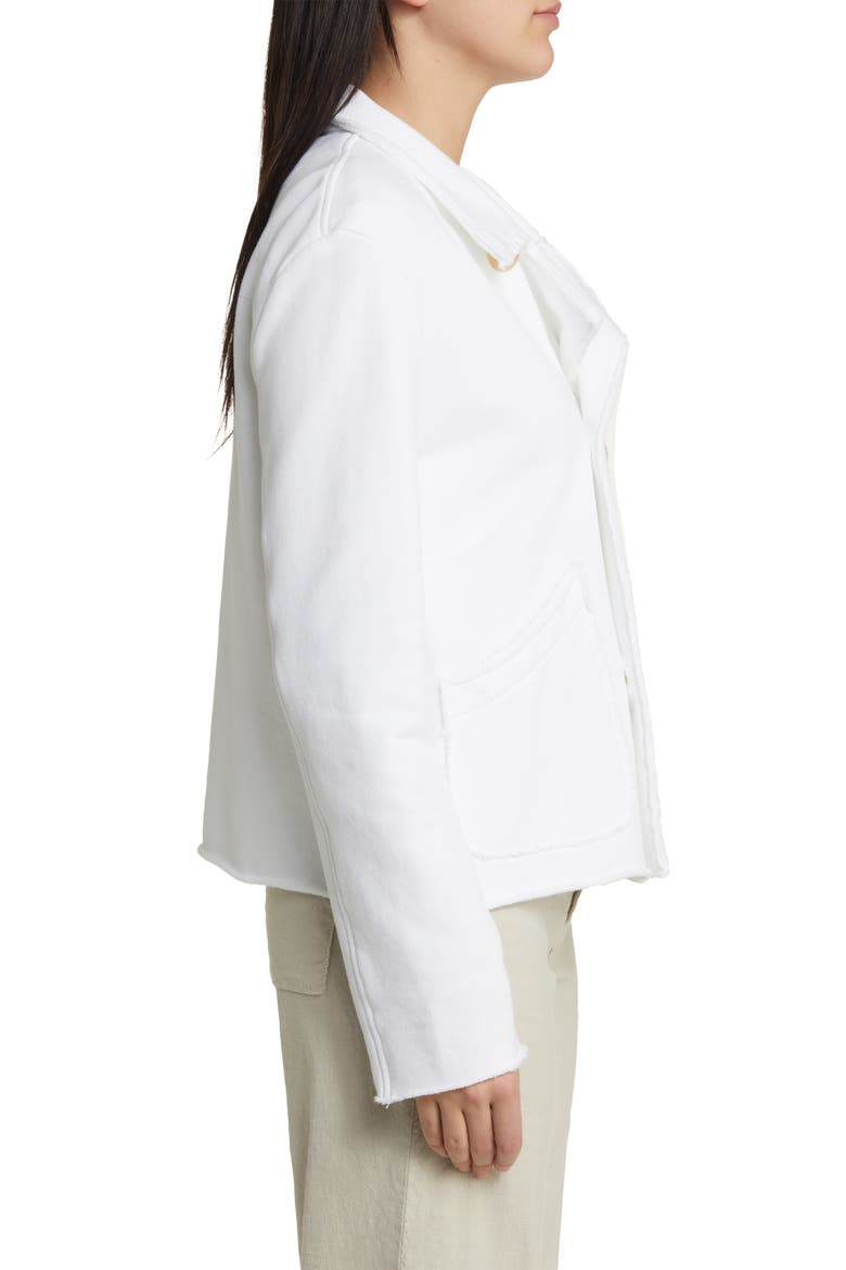 Mini Belfast Crop Knit Peacoat, Alternate, color, WHITE