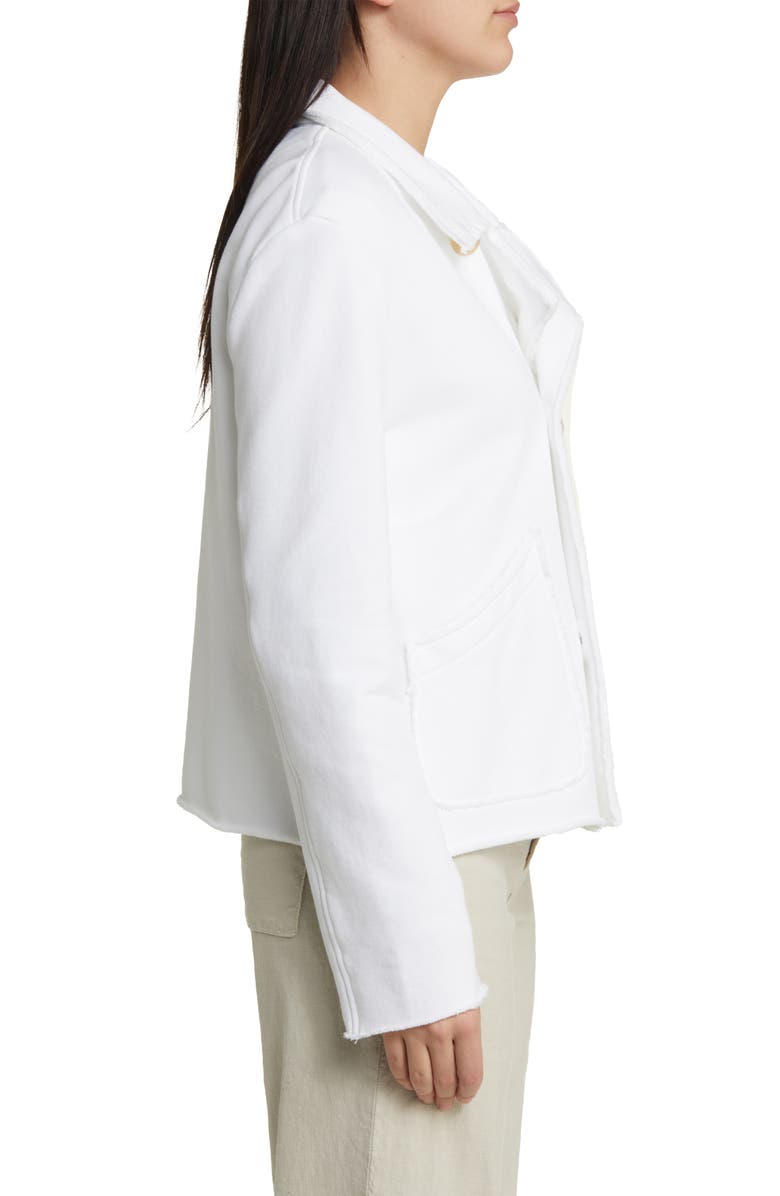 Frank & Eileen Mini Belfast Crop Knit Peacoat, Alternate, color, White