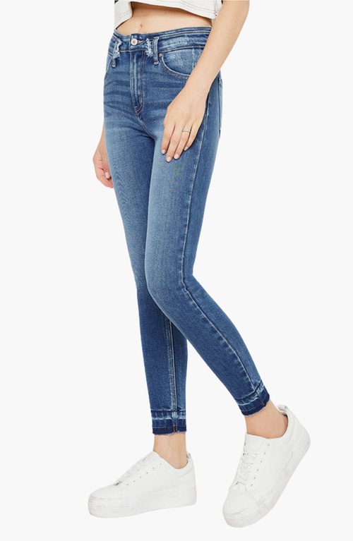 Official Kancan Usa Cleopatra High Rise Ankle Skinny Jeans In Medium Wash