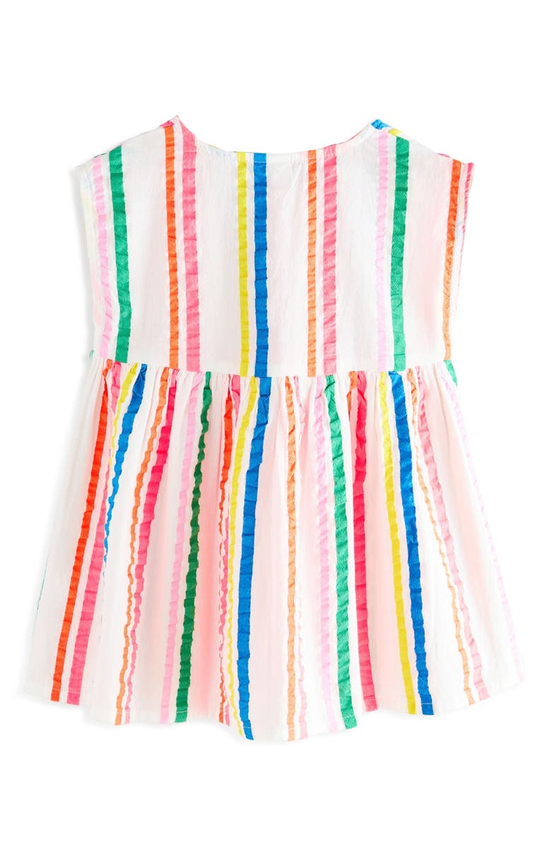 NEXT Kids' Rainbow Stripe Cotton Seersucker Sleeveless Shirtdress, Alternate, color, 