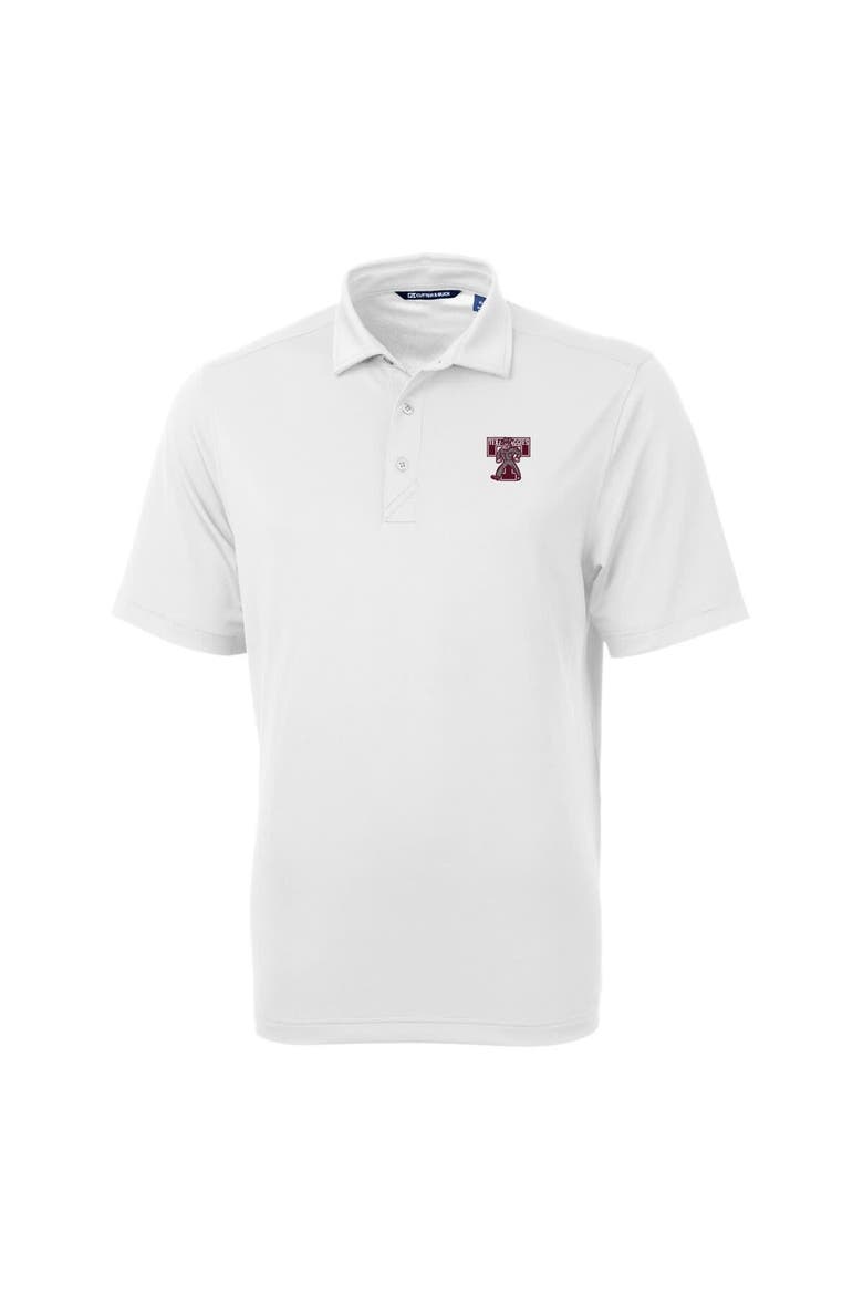 Men's Cutter & Buck White Texas A&M Aggies Big & Tall Virtue Eco Pique Recycled DryTec Polo, Alternate, color, White