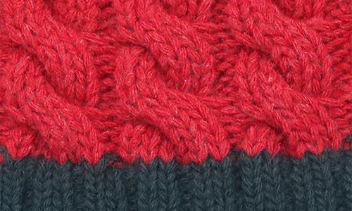 Portolano Wool Blend Pompom Beanie In Red
