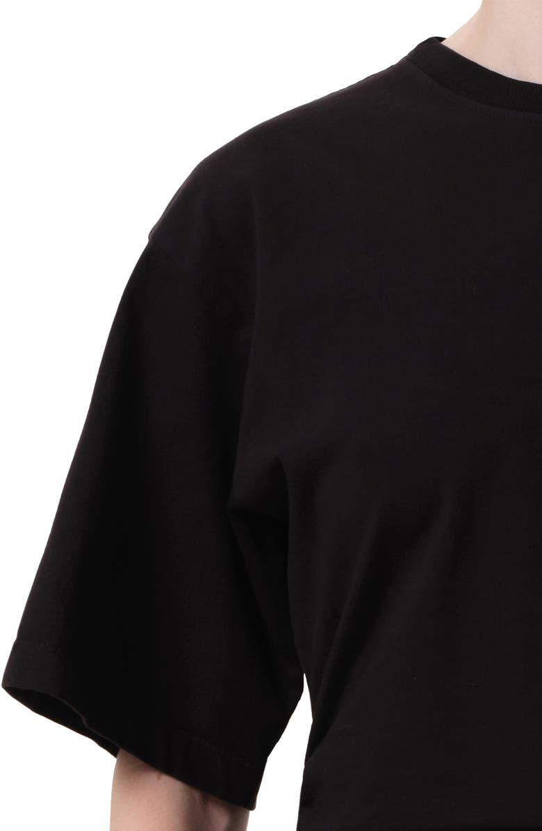 AGOLDE Shari Cotton T-Shirt, Alternate, color, Black