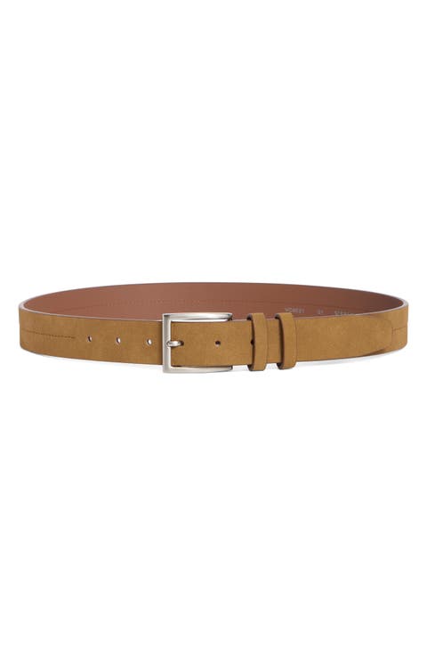 Center Stitch Leather Belt