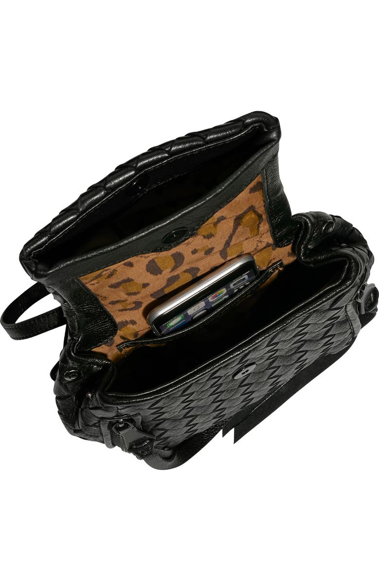 Aimee Kestenberg Mini Bali Woven Leather Backpack, Alternate, color,