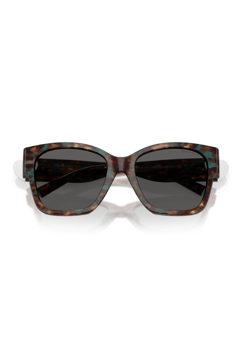 54mm Gradient Square Sunglasses, Alternate, color, BROWN TIFFANY HAVANA / DARK GREY