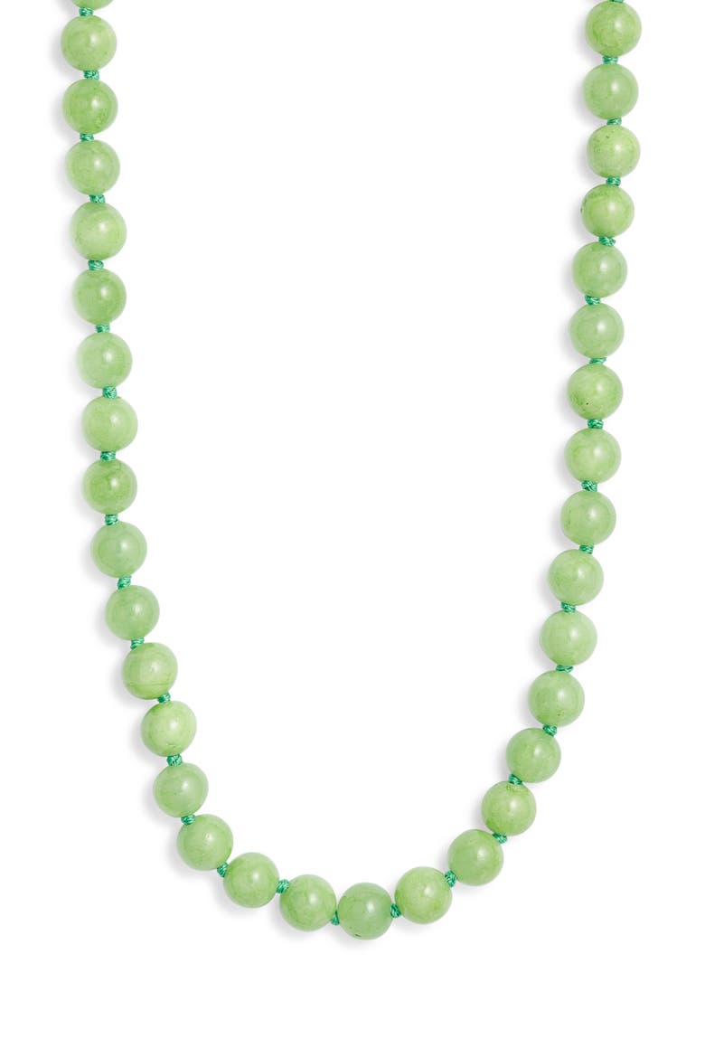 Turquoise Beaded Necklace, Main, color, GREEN