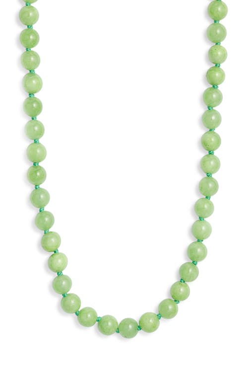 Nest Jewelry Turquoise Beaded Necklace In Green
