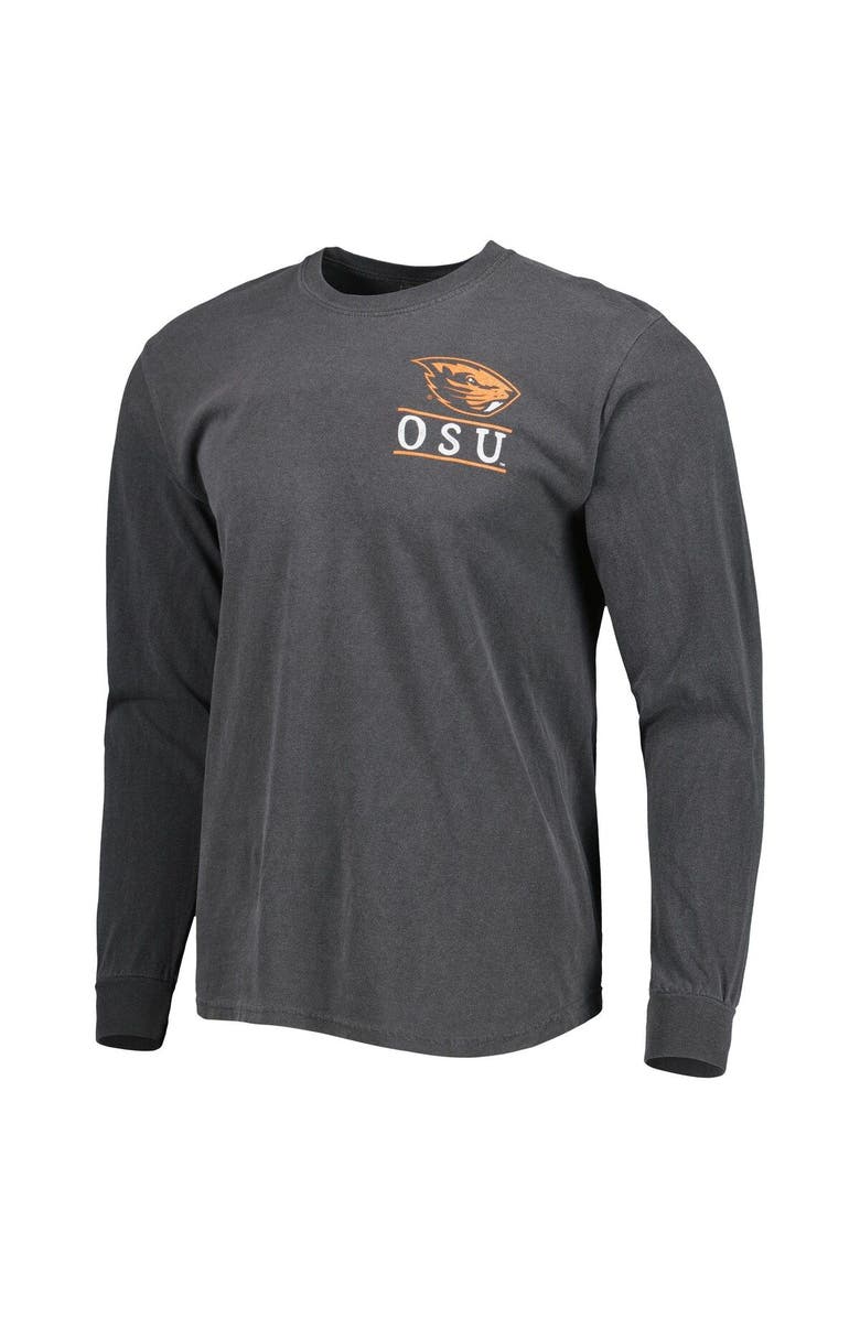 IMAGE ONE Men's Black Oregon State Beavers Circle Campus Scene Long Sleeve T-Shirt, Alternate, color, Black