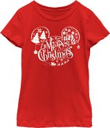 Mickey & Friends Girl's Mickey & Friends Mickey and Friends Mousey Christmas Graphic T-Shirt