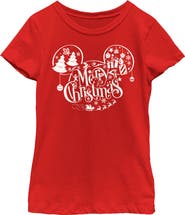 Mickey & Friends Girl's Mickey & Friends Mickey and Friends Mousey Christmas Graphic T-Shirt