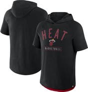 FANATICS Men's Fanatics Black Miami Heat Pass Legend Raglan Hoodie T-Shirt