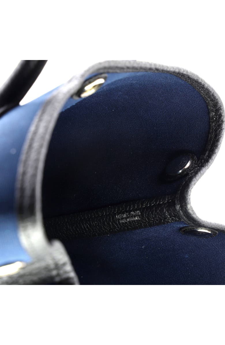 Pre-Owned Hermes Garden Party Tote Toile and Leather 30, Alternate, color, Bleu De Prusse