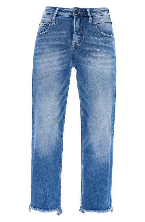 Bayeas Mary High Waist Fray Hem Crop Straight Leg Jeans