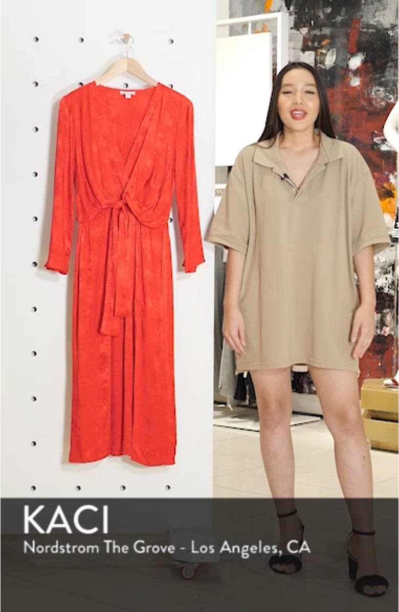 Snake Effect Knot Midi Dress, sales video thumbnail