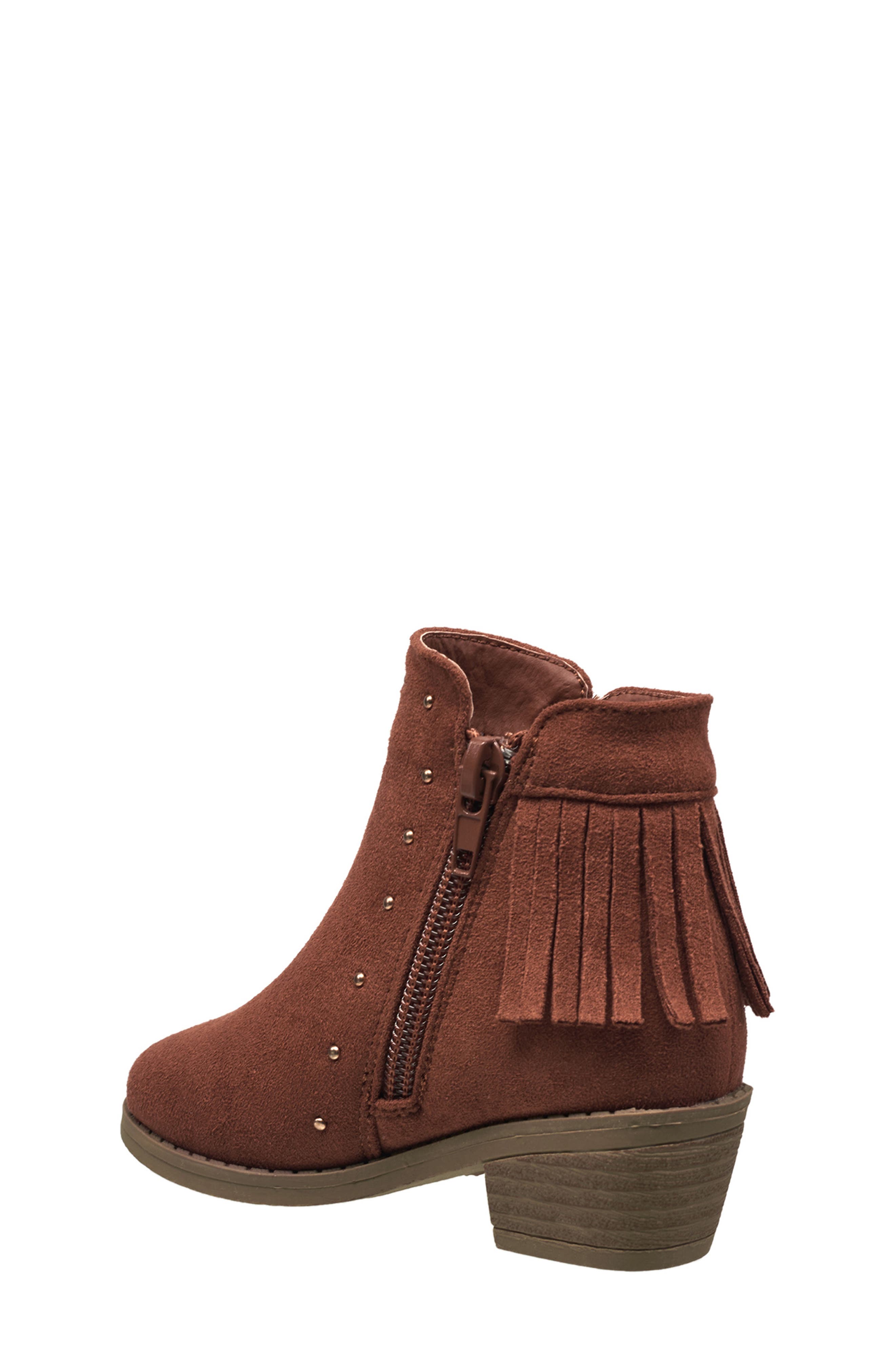 Lucky Brand Rachel Fringe Boot, Alternate, color, Cognac