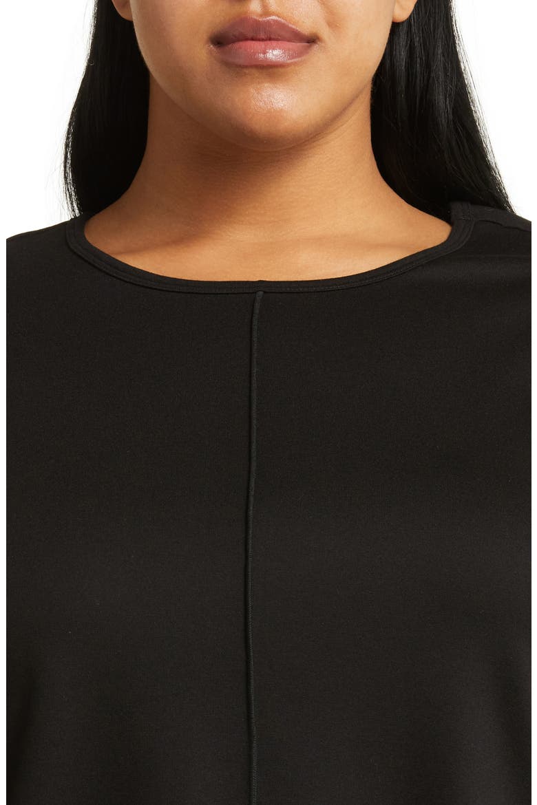 Serenity Three Quarter Sleeve Knit Top, Alternate, color, JONES BLACK