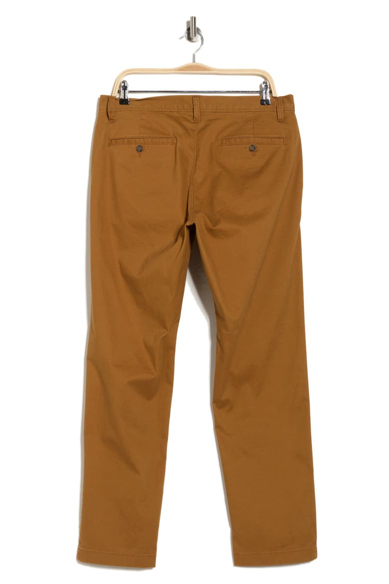 The Wallin Stretch Twill Trim Fit Chino Pants - 30-34 Inches Inseam, Alternate, color, BROWN RUBBER
