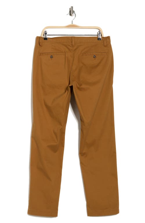 14th & Union The Wallin Stretch Twill Trim Fit Chino Pants In Brown