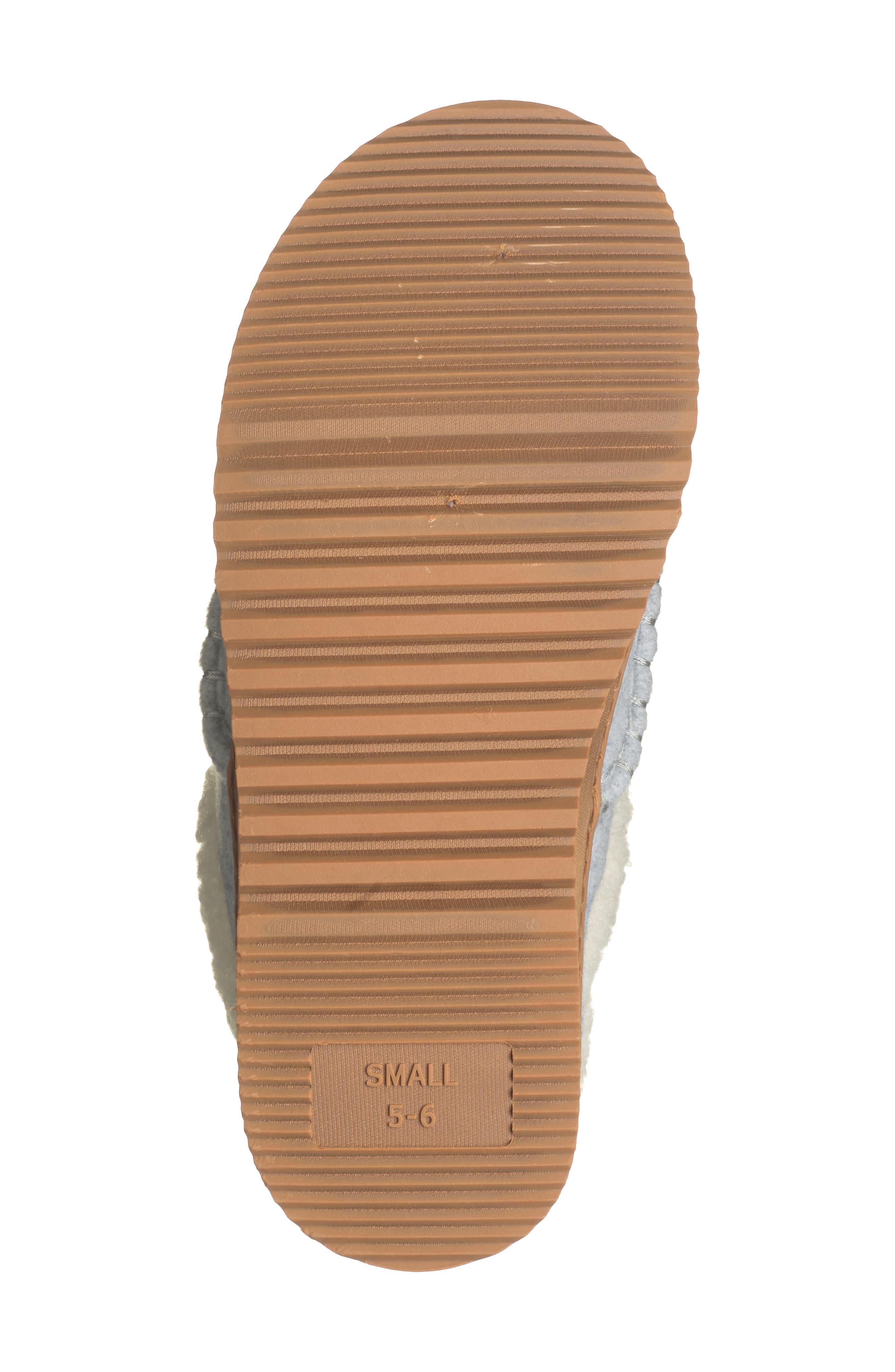Børn Faux Fur Lined Slipper, Alternate, color, 