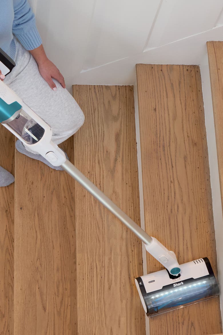 Clean and Empty Cordless Stick Vacuum Auto-Empty System, Alternate, color, Rotator White + Peacock Blue