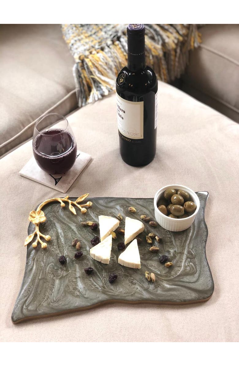 Tiramisu Decorative Resin Serving Board, Alternate, color, Brown