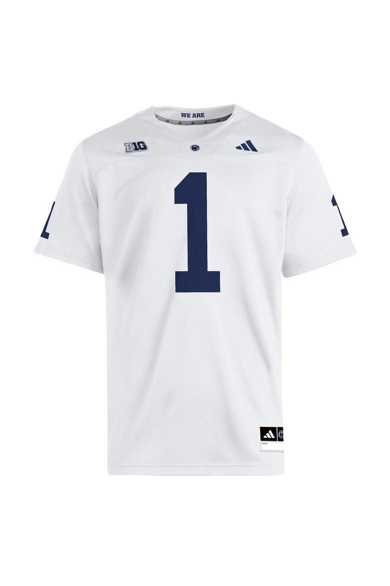 Men's adidas White Penn State Nittany Lions Away Premier Jersey, Alternate, color, White