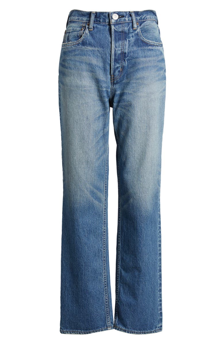 MOUSSY VINTAGE Lyndhurst High Waist Ankle Straight Leg Jeans, Alternate, color, Blue