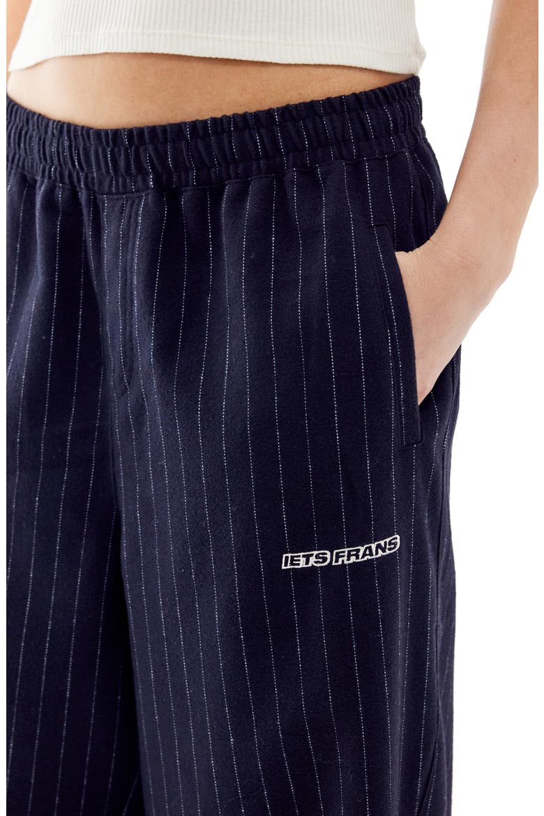 パンツ UE PIN STRIPE SIDE POCKET TAPERED PANTS Iets Frans Knox Pinstripe Pull-On Wide Leg Pants (Women