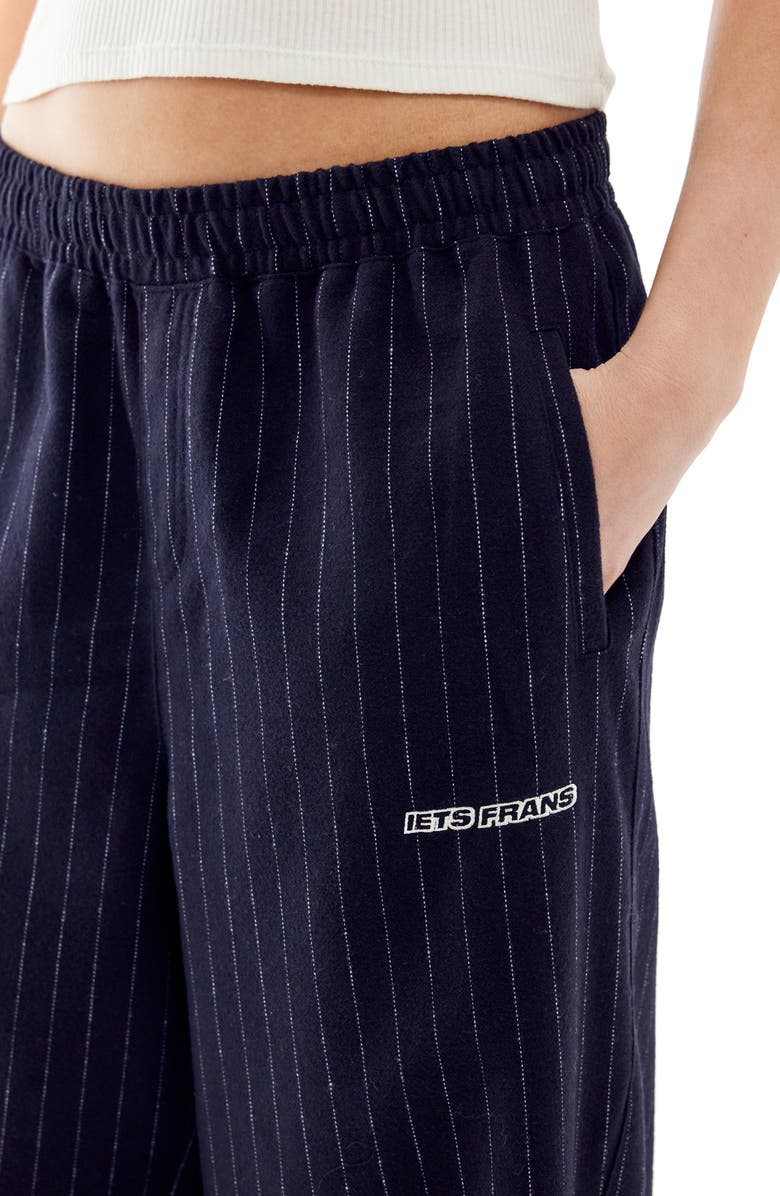 Iets Frans Knox Pinstripe Pull-On Wide Leg Pants, Alternate, color, 