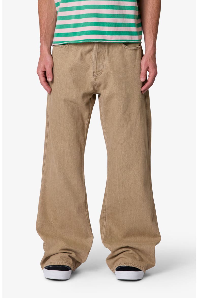 Washed Kick Flare Jeans, Main, color, KHAKI