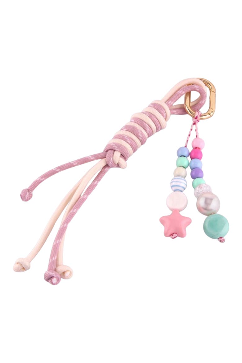 Rope Bag Charm, Main, color, PINK