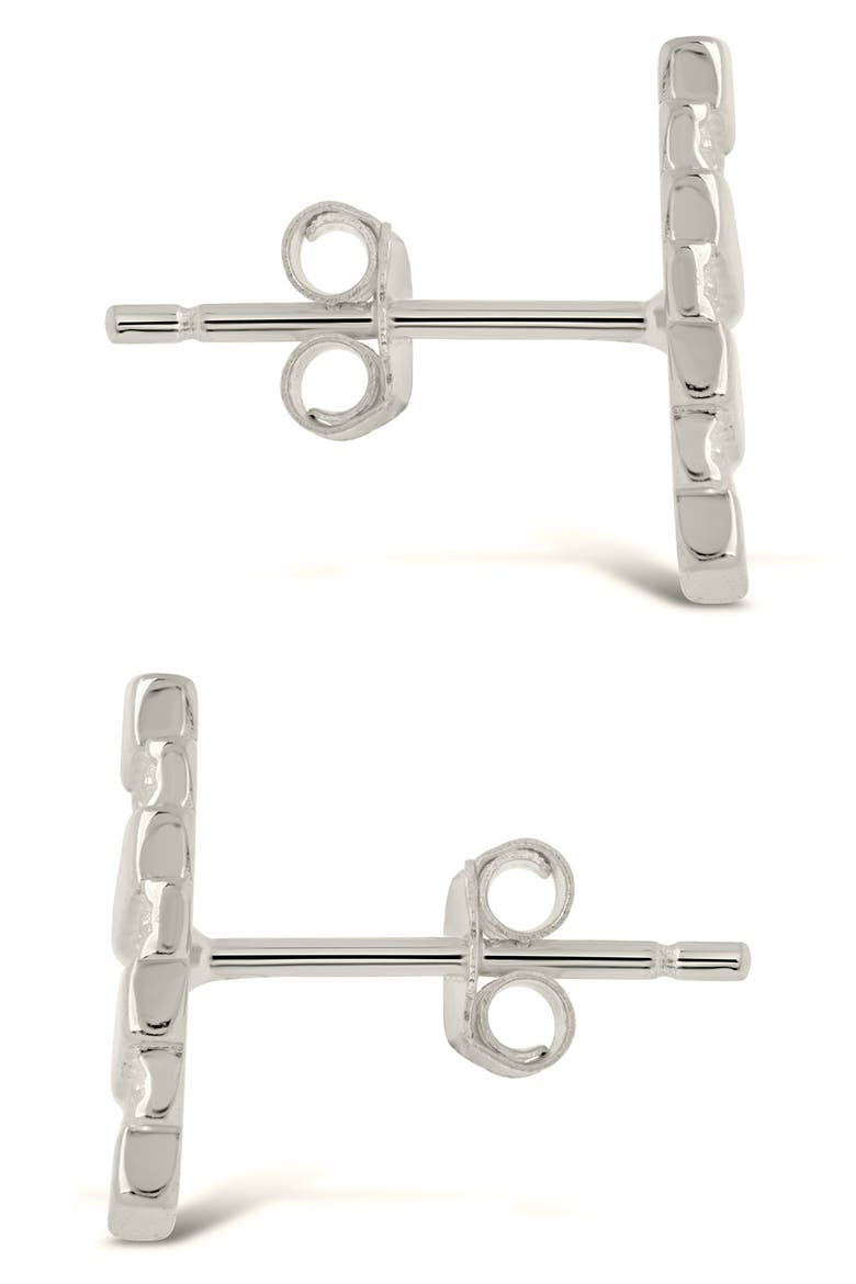 Sezia Stud Earrings, Alternate, color, SILVER