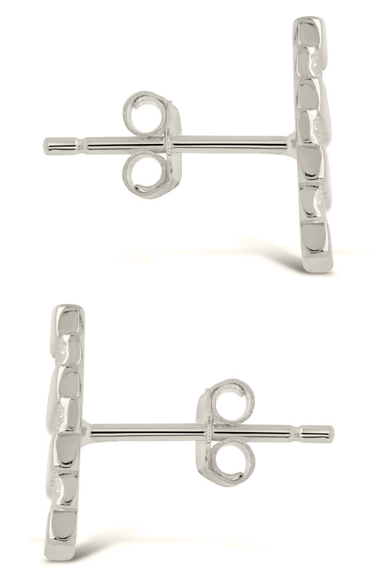 Sterling Forever Sezia Stud Earrings, Alternate, color, Silver